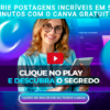 Landing page para venda de artes Canva