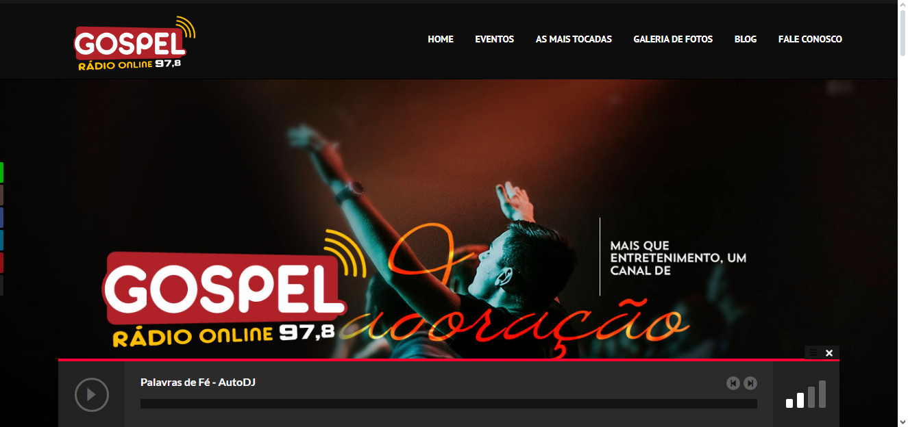 site para radio WEB