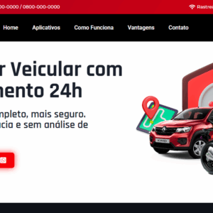 Site para empresa de rastreamento veicular em WordPress