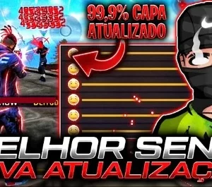 Free Fire Sensibilidade Mobile igual Regedit/Emulador ATT